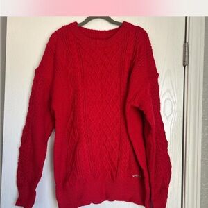 Manfinity from SHEIN Vibrant Red Knit Sweater